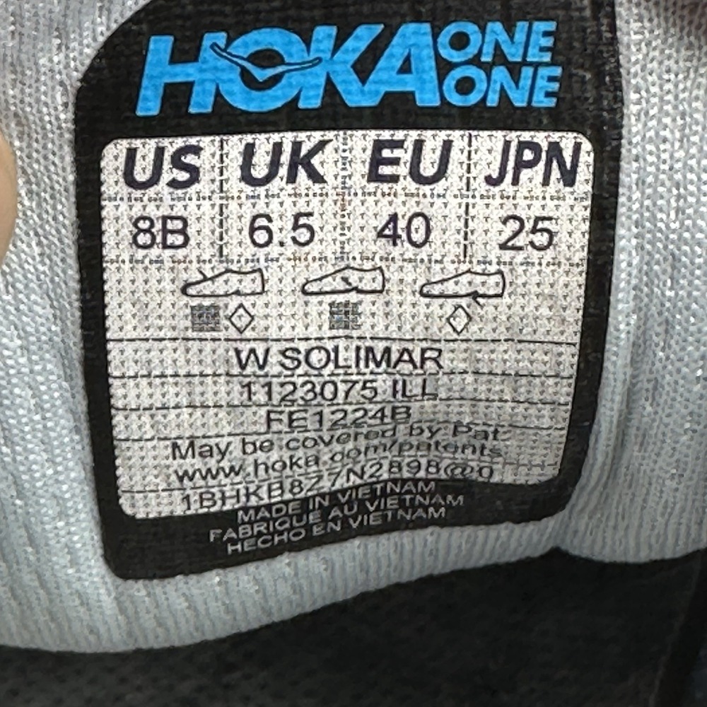 Hoka One One Solimar Womens Size 8 (B) Shoes Illusion / Ether Running Sneakers - Picture 8 of 8